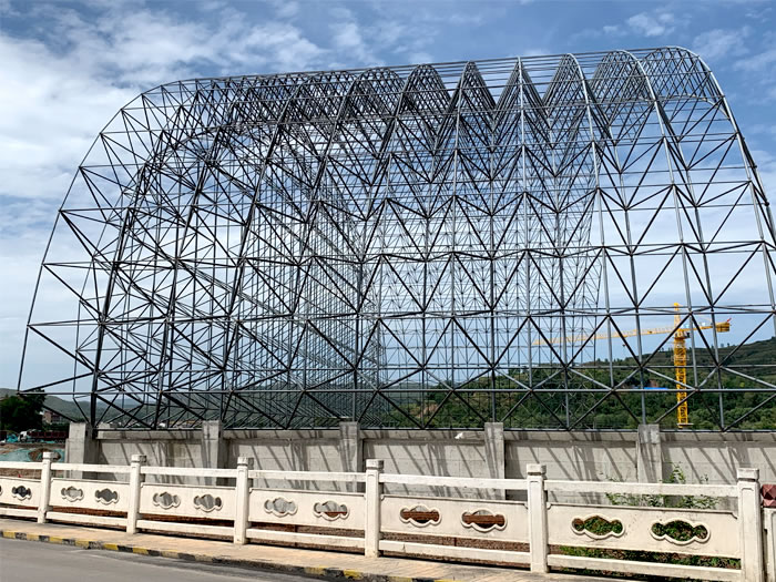 驻马店山寨矿储煤棚网架