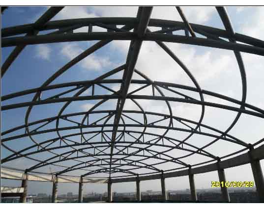 驻马店中煤朔州宾馆管桁架工程
